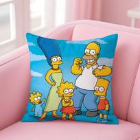S-Simpsons Anime Pagalvės Užvalkalas Namams ir Automobiliui Daugiafunkcis Pagalvei - Dvipusis, Minkštas ir Patvarus Kasdieniam Naudojimui 30cmx30cm