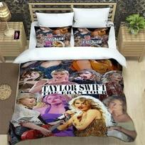 Dainininkės T-Taylor-Swifts Patalynės Komplektai Išskirtinis Lovos Reikmenų Rinkinys Antklodės Užvalkalas Antklodės Komplektas Patalynės Rinkinys Prabangi Gimtadienio Dovana EU Single(135*200cm)3pcs