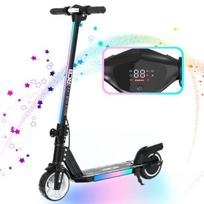 RCB vaikiškas elektrinis paspirtukas 220 W – 6,5 colių padangos – 15 km/h – sulankstomas – nuvažiuojamas atstumas 6–10 km – juodas