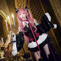 Scione Anime Cosplay kostiumas Bebaigiantis serafas ragana vampyras Kluruta Percy Cosplay kostiumas, visas komplektas 7 vnt. S juoda