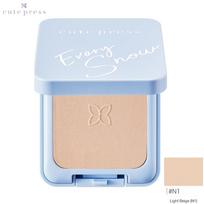 Cute Press Evory sniego balinimo ir aliejaus kontrolės pagrindo pudra SPF 30 PA++ 12 g – tajų kosmetinis makiažas N1 Light Beige