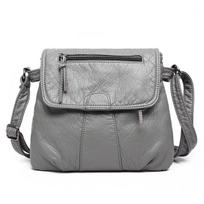 Madingos PU odinės rankinės Moteriškos Crossbody Krepšiai Dizaineris Juodas Mažas Moteriškas pasiuntinių krepšys Moterų pečių krepšiai Grynelės ir krepšiai pilka