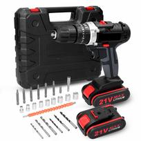 Buitinis 3 viename daugiafunkcis elektrinis gręžtuvas mini atsuktuvo sukimosi būdų reguliavimas 25 pavaros EU Plug 1pcs Battery įvairiaspalvis