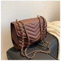 aliwood Pu Leather Chain Women Shoulder Messenger Bags Fashion Flap Ladies Crossbody Bags Designer Handbags Bolsas Feminina smėlis
