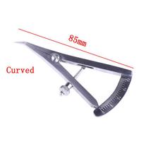 Matavimo matuokliai Ortodontinė liniuotė Dantų laboratorijos instrumentai išlenkti ir tiesūs 8.5cm Curved