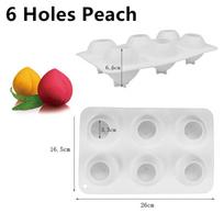 Peach 8 Even Peach Custard Peach Mold Tofu Peach Silicone Cake Diy Mousse Mold