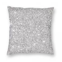 Silver Sparkles Kvadratinis pagalvės užvalkalas Poliesteris Linas Velvet Creative Zip Dekoratyvinis pagalvės užvalkalas kambario pagalvėlės užvalkalas 30x30cm white