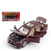 1/32 mastelio LEXUS LS500 liejamo lydinio automobilio modelis, berniukiško metalinio žaislinio automobilio modeliavimo automobilio modelio apdaila su atsitraukimo garsu ir šviesa 1/32-16.5x7x4.5cm raudona
