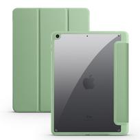 Kietas krištolinis odinis PC dėklas IPad 9-osios 10-osios kartos Pro 11 12.9 dangtelis skaidrus dėklas su pieštuko laikikliu IPad Air 5 4 10.2 IPad Mini 6 dėklas iPad 10 2022 10.9 šviesiai žalios spalvos