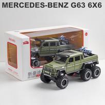 1/28 mastelio AMG G63 6X6 pikapas sunkvežimių sunkvežimių liejimo automobilio modelio žaislas, ištraukiama žaislinė transporto priemonė su garsu ir šviesa, skirta vaikams, mažiems berniukams, mergaitėms, dovanų kolekcija 1/28-19x8.7x8.5cm žalia