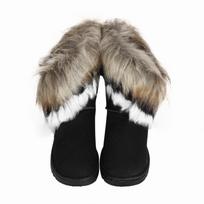 Lady Snow Boots Fur Lined Winter Warm High Uppers Shoes 36 juoda