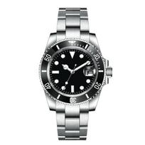 40mm Sapphire NH35 8215Automatinis mechaninis vyriškas rankinis laikrodis sterilus ciferblatas keraminis 10ATM šviečiantis sportinis vyriškas laikrodis auksas