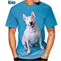 Vyriški ir moteriški mados laisvalaikio 3D spausdinimo marškinėliai Bulterjeras Juokingi spausdinti viršūnės Unisex XS~5XL XL