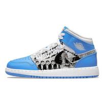 Air Jordan 1 Mid GS Game Winner Vaikams Sportbačiai Balti Starfish Universitetinis Mėlynas DR6492-100 35.5