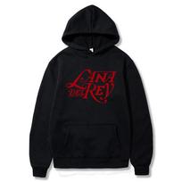 Dainininkė Lana Del Rey grafinio rašto gobtuvas, skirtas unisex moterims, laisvalaikiui, dideliam gobtuvui, y2k megztiniai Streetwear Harajuku megztiniai 2XL
