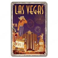 Sveiki atvykę į Las Vegasą Metalinė plokštelė Skardinės ženklais Vintažinis dekoras Nevada Kazino Metaliniai plakatai Sienų meno dekoras 20x30cm