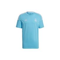 Adidas Real Madrid Football Sports Round Neck Short Sleeve T-Shirt Men Tops Light-Blue GL0051 XXL