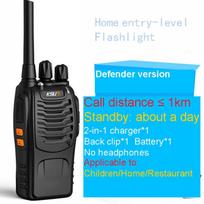 Radio Walkie Talkie siųstuvas įkraunamas plonas Uhf belaidis 16 kanalų Defender Version