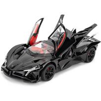 1/24 Apollo Evo Lydinio Modelio Automobilio Žaislas su Atgal Traukimo Funkcija su Garsu ir Ryškiomis Šviesomis, Tinkami Kolekciniai Modelio Žaislai, Dovanos Berniukams ir Mergaitėms 1/24-Size:20.2*8.5*5.4cm juoda