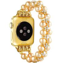 Laikrodžio dirželis Perlinis dirželis Apple Watch juostai 8 Ultra Karoliukinis 49mm Moteriškas plieninis Papuošalas Elastingas Iwatch Series 7 6 SE 5 4 3 44mm 40mm 42 45mm 42 44 45 49mm