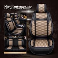 5 vietų Universalus Automobilinės sėdynės užvalkalas Neperšlampamas automobilio sėdynės užvalkalas Universalus 5 komplektas Auto Seat Cushion Leather
