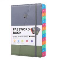 Slaptažodžių knyga su spalvingais abėcėlės skirtukais Kietu viršeliu Slaptažodžių saugojimo knyga interneto slaptažodžiams Svetainių adresų bloknotas namų biurui