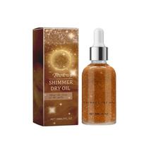 Body Shiny Oil Drėkinamasis Ilgalaikis Kūno Luminizer Veidą Šviesinantis Vandeniui atsparus Skystis Blizgantis kūno švytėjimo aliejus Kūno blizgučiams 30 ml One Size ruda