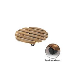 1vnt universalus medinis su ratukais susukamas stovas, vazonų pervežimo vežimėlis, sodintuvo pagrindas, vazono pagrindas 25*25*6.5CM