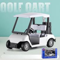 1/20 mastelio lydinio golfo vežimėlio modelis žaislai metalinis lieto metalo automobilio modelis didelis modeliavimas traukiama transporto priemonė žaislų kolekcija berniuko gimtadienio dovana balta