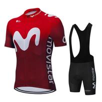 Naujas Movistar Dviratininko Marškinėlis Trumpomis Rankovėmis 2024 Komandos Vyriški Dviračių Šortai su Petnešėlėmis Drabužiai Maillot Dviračių Rinkiniai MTB Drabužiai Ropa Ciclismo XS