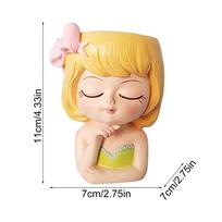3D Fairy Girls Gėlių vazonas Sultingų Augalų Gėlių Konteineris Kavinei Virtuvei Svetainės Miegamojo Namų Sodo Sodo dekoras A
