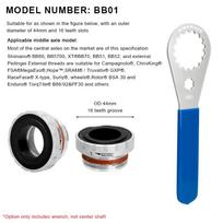Dviračio apatinio guolio raktas nuėmimo įrankis dviračio BB montavimo nuėmiklis 39/41/44/46/49mm skirtas Shimano BBR9000 SRAM IXF DUB BSA30