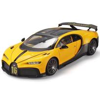 1/18 Bugatti Chiron Superautomobilis Lydinio Diecast Žaislinis Mastelio Automobilio Modelis Garsas ir Šviesa Miniatiūrinė Transporto Priemonė Vaikų Žaislas Kolekcija Dekoratyvinė Dovana geltona