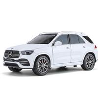 1/24 Benz GLE350 GLE SUV Lydinio Automobilis Diecastai ir Žaislinės Transporto Priemonės Automobilio Modelis Garsas ir Šviesa Atgal Traukiamas Automobilis Žaislai Vaikams Dovanos balta