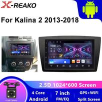 9 colių Android automobilio radijas Lada Kalina 2 2013-2018, multimedijos grotuvas, GPS navigacija, MP5, BT, DSP, EQ, Wifi, 2Din, Carplay 1GB+32GB carplay