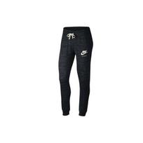 Nike megztos kvėpuojančios susiaurėjančios sportinės kelnės moterims apatinė dalis Tamsiai pilka 883732-010 S black