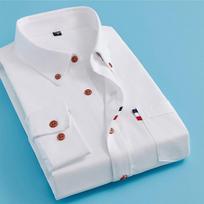 Vyriški Oksfordo marškinėliai Laisvalaikio verslo marškiniai ilgomis rankovėmis Slim Fit vyriški marškiniai M-5XL Paprasti solidūs marškiniai XXL balta
