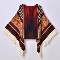 DX Sindziangas Tibetas Nepalas kelionės moteriškas šalis etninio stiliaus kutuotas megztinis šiltas žakardinis lauko dekoratyvinis apsiaustas One size
