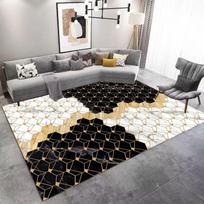 Šviesus prabangus auksinis deimantinis krūvas svetainės kilimas paprastas kilimas sofa kavos staliukas kilimas miegamojo studijoms 40*60cm baltos spalvos nuo blyksnio
