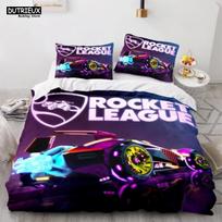 Rocket League Vienos lovos patalynės komplektas Amerika Automobilis Žaidimų Lova Patalynė Berniukai Paaugliai Dvigulė Dvigulė Queen King Dydžio Antklodės Užvalkalas Su Pagalvės Užvalkalu EU single(135x200cm)