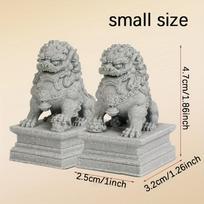 FU Šuo Liūtas Pora Saugotojų Liūtų Statulėlės Kinų Feng Shui Dekoratyvinės Figūrėlės Namų Svetainės Baro Kavinės Dekoras Stalo Ornamentas