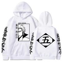 Anime Bleach Hoodies Vyrams Aizen Sosuke Cosplay kostiumas Ilgomis rankovėmis Megztiniai Ruduo Žiema Moterims Berniukui Drabužiai S