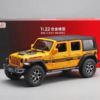 1/22 Modelinis Jeep Wrangler Metalinis Žaislinis Automobilio Modelis, Durys Atsidaro su Šviesa ir Garsu Metalų Lydinio Transporto Priemonė Vaikams Berniukams Mergaitėms Suaugusiems,Dovanos geltona