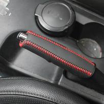 Automobilio Pavarų Rankinio Stabdžio Užvalkalas PU Oda Pavarų Perjungimo Svirties Užvalkalas Apykaklės Rankinio Stabdžio Užvalkalas Rankinio Stabdžio Užvalkalas Neslystantis Automobilio Stovėjimo Stabdys Plain weave red
