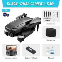 2025 Naujas F198 Dronas 8k Dviguba Kamera WIFI FPV HD Fotografavimas Iš Oro Plataus Kampo Bekolektorinis Nuotolinio Valdymo Sulankstomas Kvadrokopteris Žaislas Dovana 1 battery