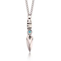 Game Valorant Necklace Jett Cosplay Unisex Blade Storm Knife Blue Crystal Pendant Choker Fashion Jewelry Accessories Toy Gifts