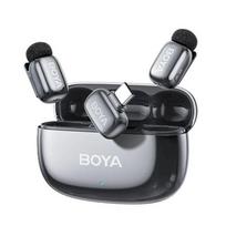 Boya Mini 2-02 USB-C Wireless Microphone Set (2 Transmitters, 1 Receiver) / 2.4GHz / 48kHz/24bit (Space Grey)