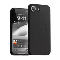 Mercury Semi-Silicone iPhone 16e phone case, black, with MagSafe