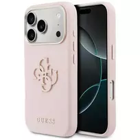 GUESS FW Resin Logo phone case for iPhone 17 Pro Max pink