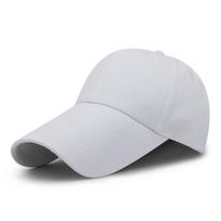 Didelė vyriška kepurė nuo saulės su ilgu snapeliu, unisex beisbolo kepuraitė, žvejo kepurė, vasarinė lauko kepurė Adjustable S 54-56cm balta